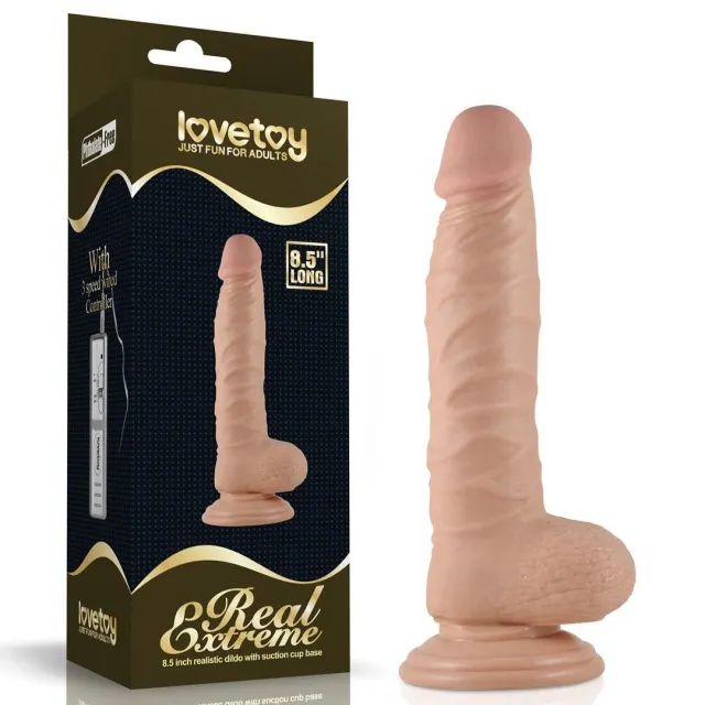 Фалоімітатор на присосці LoveToy Real Extreme # 1, 19 см (тілесний)