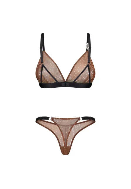 Комплект білизни Obsessive Vixaria, S/M (мульті)