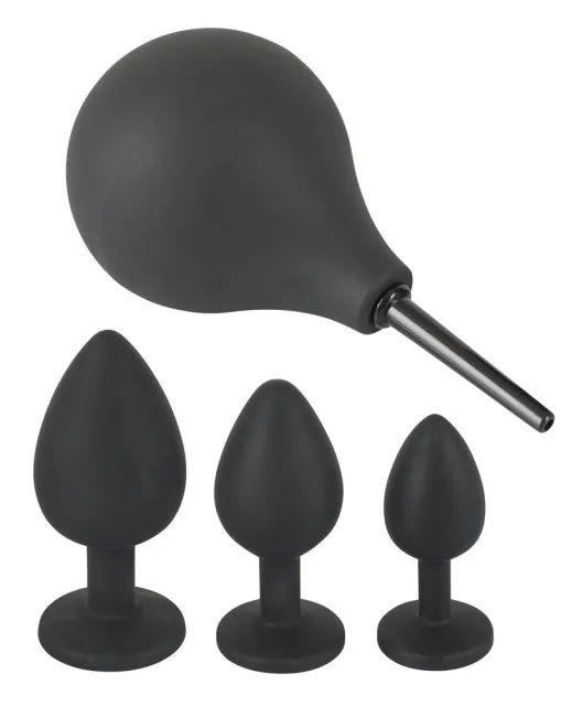 Набор для анальной стимуляции Orion Black Velvets Anal Kit, 4 шт (черный)
