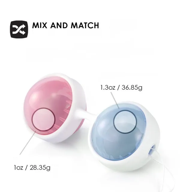 Lelo Luna Beads Mini -, Różowy-Niebieski, 7.5 cm
