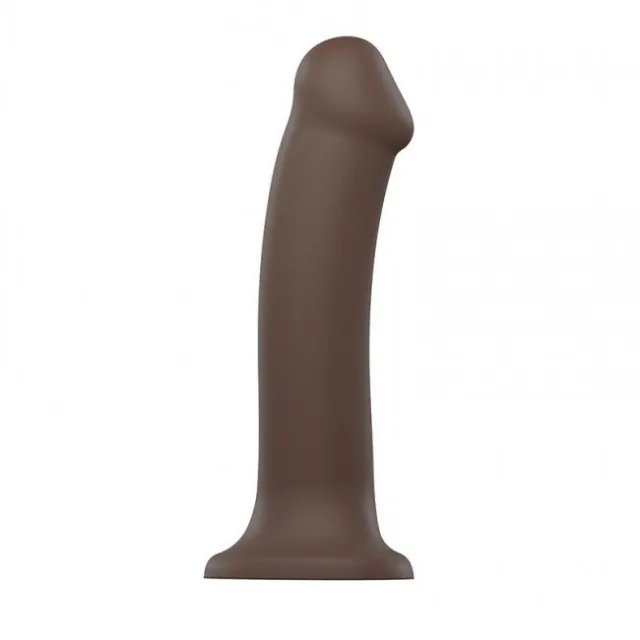 Фаллоимитатор Strap-On-Me Dual Density Bendable XL, 20 см (коричневый)