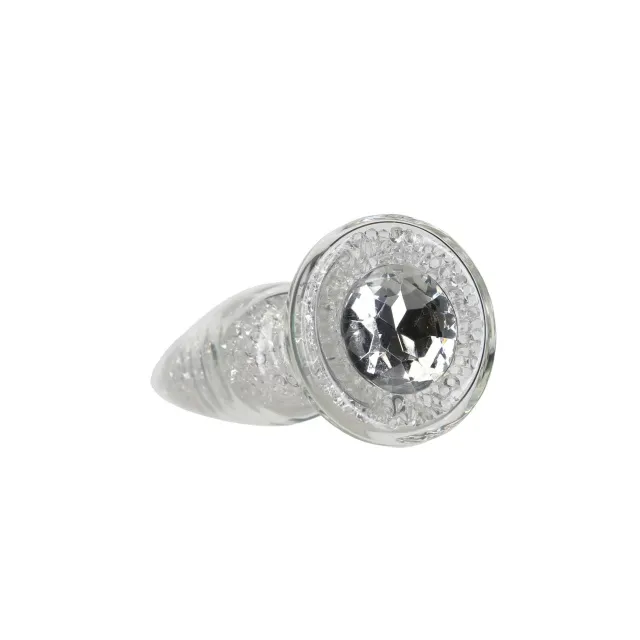 Анальна пробка Pillow Talk Fancy Luxurious Glass Anal Plug, 10.1 см (прозорий)