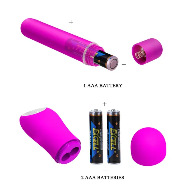 BAILE Magic X20 - Mini-wibrator, Fioletowy, 10.2 cm