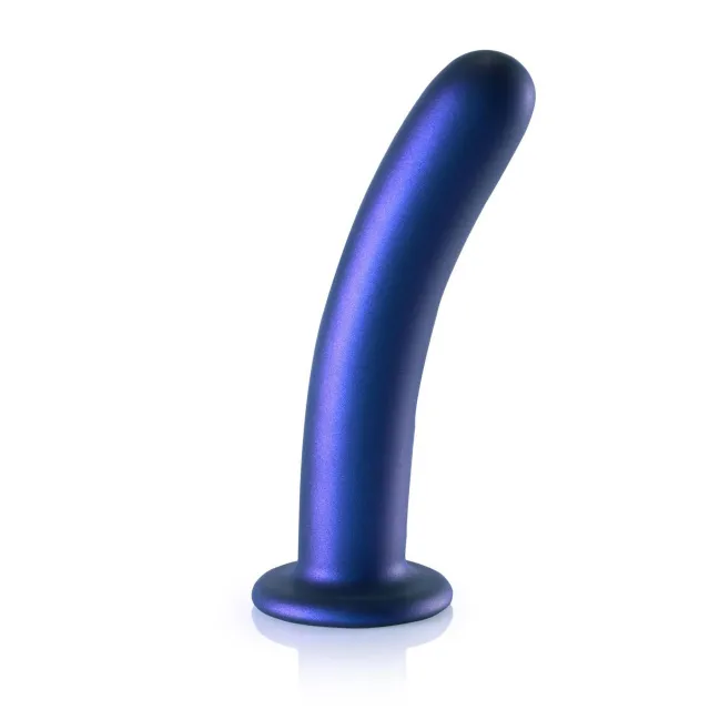 Фаллоимитатор Ouch! Smooth G-Spot Dildo 7'', 17.7 см (синий)