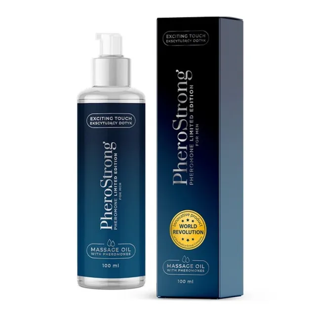 Массажное масло PheroStrong Massage Oil Blue, 100 мл