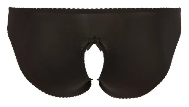 Трусики с открытой промежностью Cottelli Curves, 4XL (черный)