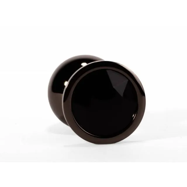 Анальная пробка Secret Shine Black Jewell, 9,5 см (черный)