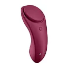 Satisfyer Sexy Secret - Masażer łechtaczki do majtek, Bordоwy, 8, 6 cm
