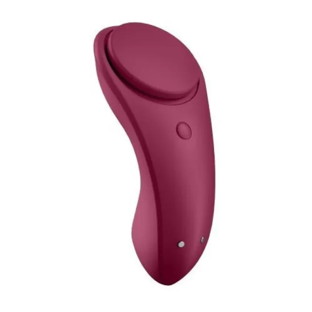 Клиторальный массажер для трусиков Satisfyer Sexy Secret, 8,6 см (бордовый)