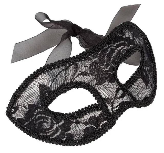 Кружевная маска Accessoires Cottelli Collection Lace (черный)