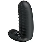 Pretty Love Abbott Finger - Wibrator nakładka na palec, Czarny, 9, 4 cm