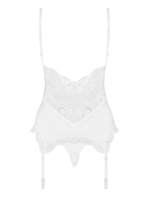 Obsessive 810-Cor-2 - Erotyczny gorset z podwiązkami, L/XL