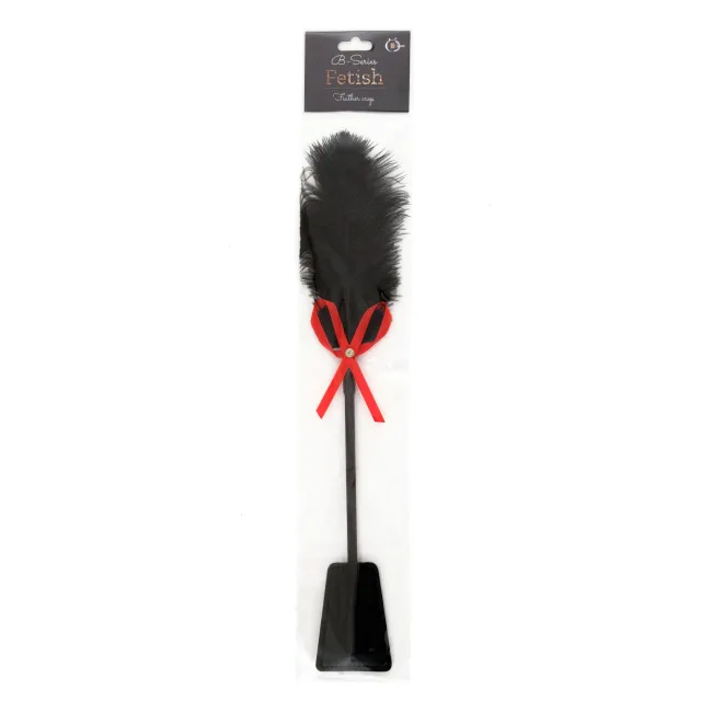 Fetish B - Series Tickler & Whip 2.0 - Szpicruta, Czarny, 36 cm