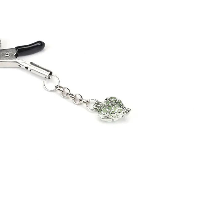 Затискачі для сосків Liebe Seele Glow-in-dark Nipple Clamps (зелений)