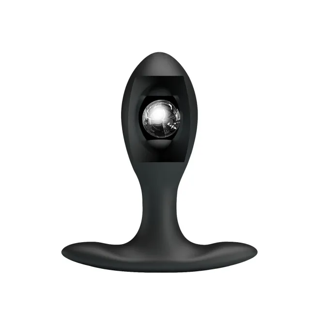 Анальная пробка Mr. Play Inflatable Plug, 9.1 см (черный)