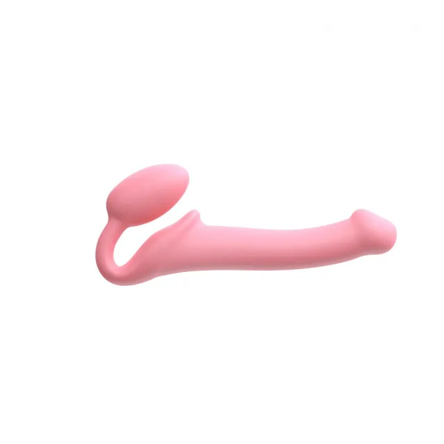 Страпон Dorcel Semi-Realistic Bendable Strap-On, M (розовый)