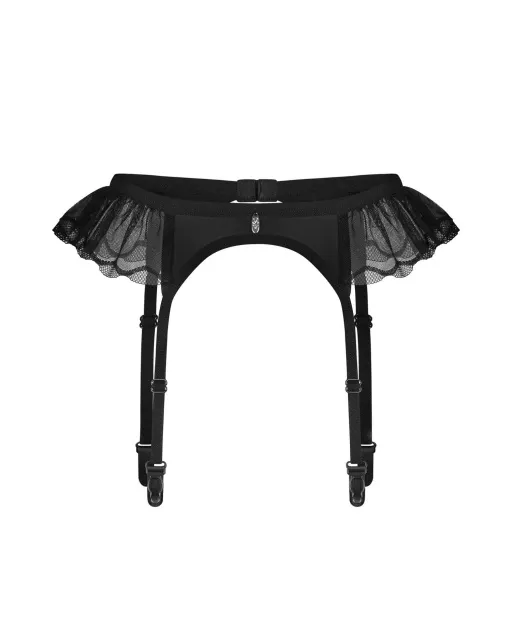 Пояс для чулок Obsessive Stelisa, L/XL (черный)