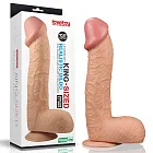 Великий фалоімітатор LoveToy Legendary King Sized Realistic, 28 см (тілесний)