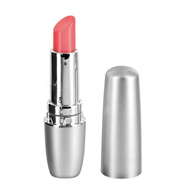 Мини-вибратор Glamy Sticky Vibes Silver, 9 см (розово-серебристый)