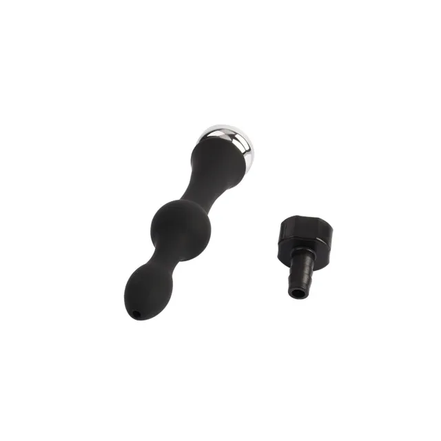 Black Mont Teasing Enema 6 - Prysznik analny, Czarny, 15.3 cm