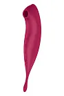 Вакуумний кліторальний стимулятор з вібрацією Satisfyer Twirling Pro+ (червоний)