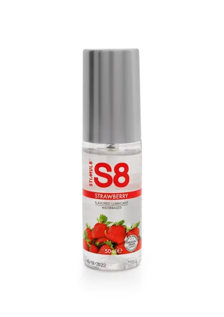 Stimul8 Flavored - Lubrykant na bazie wody, Truskawka, 50 ml