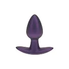 Ouch! Smooth Anal Plug Metallic S - Korek analny, Fioletowy, 6.5 cm, S