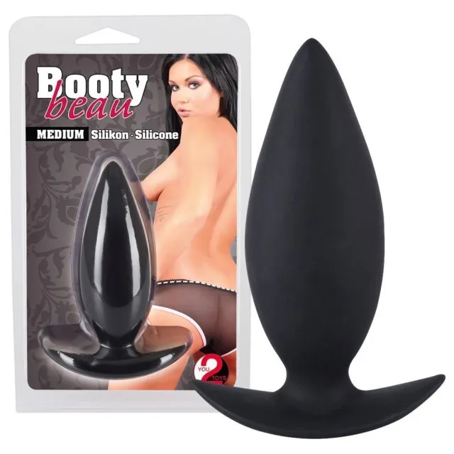 Анальна пробка Orion Booty Beau Medium Analplug, 10 см (чорний)