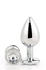 Анальная пробка Dream Toys Gleaming Love Silver Plug Large, 9.5 см (серебристый)