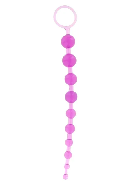 Анальные бусы ToyJoy Thai Toy Beads, 25.5 см (фиолетовый)