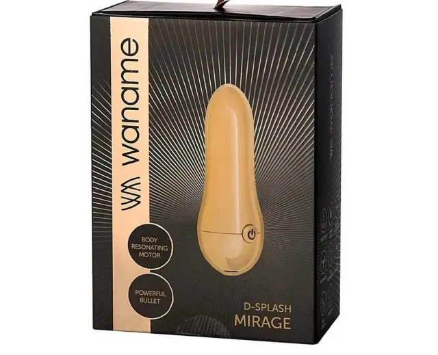 Вибратор для клитора Waname D-Splash Mirage, 9 см (золотой)