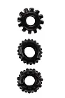 Dream Toys All Time Favorites Set OF 3 Cockrings Black - Zestaw pierścieni erekcyjnych, Czarny