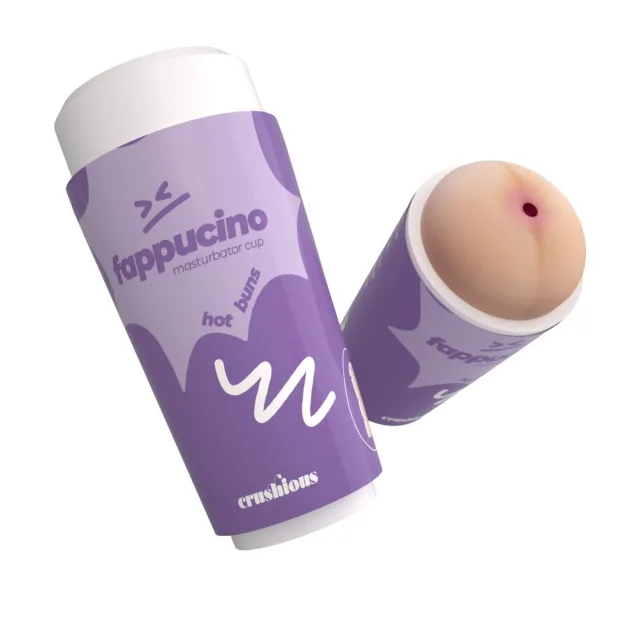 Crushious Fappucino Hot Buns - Masturbator, Fioletowy, 16 cm