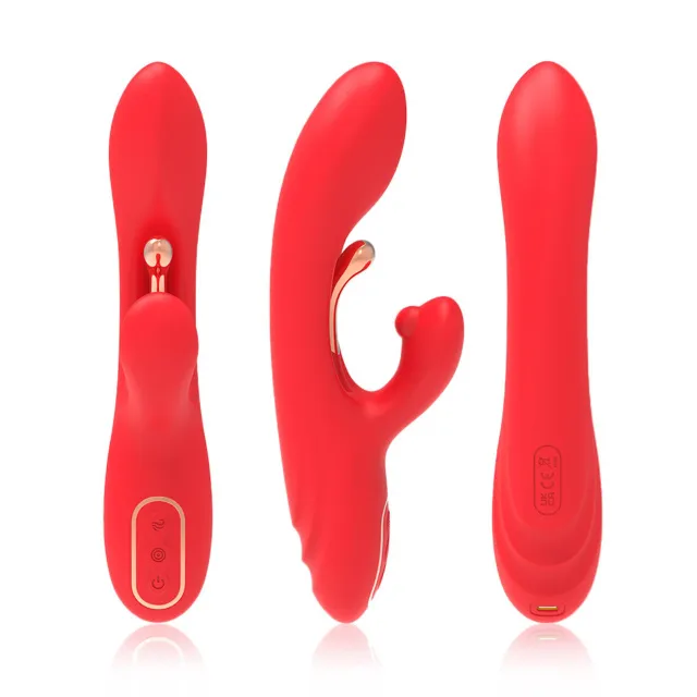 B - Series Joy Nirvana - Wibrator królik, Czerwony, 23.4 cm