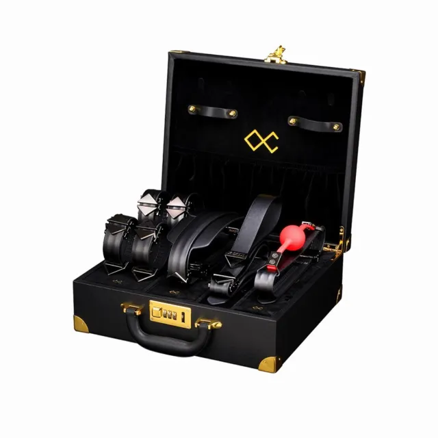LOCKINK Moonlight Treasure Chest Set - Zestaw do bondage, Czarny