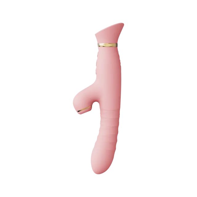 Вибратор-кролик Zalo Rose Rabbit Thruster, 25 см (светло-розовый)