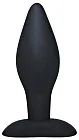 Анальна пробка Black Velvets Large, 12 см (чорний)