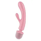 Вібратор Satisfyer Triple Lover, 24 см (рожевий)
