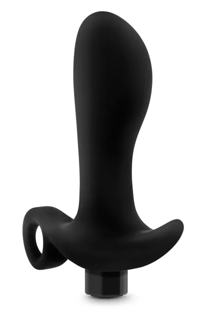 Стимулятор простаты Anal Adventures Platinum Vibrating 1, 10.7 см (черный)