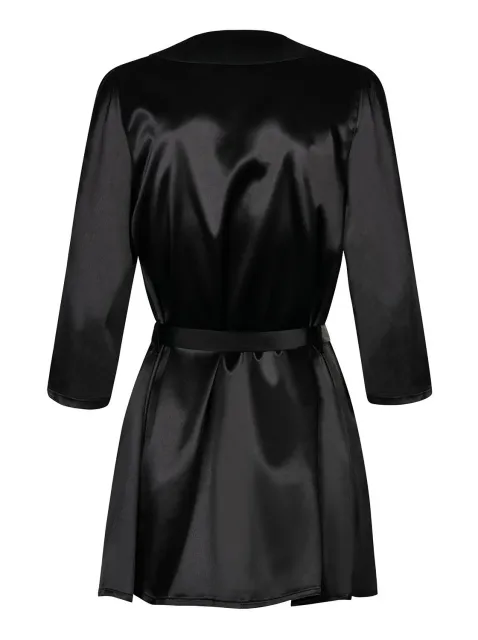 Комплект Obsessive Satinia, S/M (чорний)