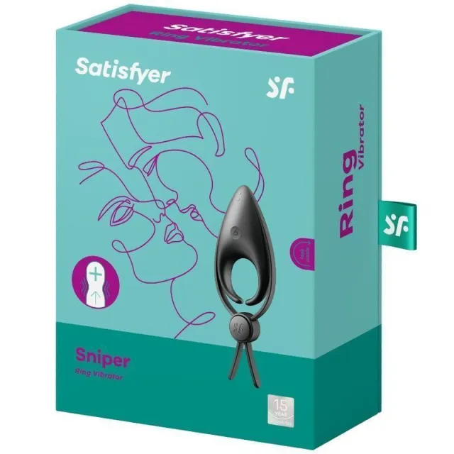Эрекционное кольцо  Satisfyer Sniper, 14,5 см (черный)