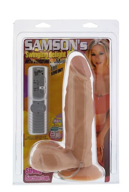 Реалистичный вибратор Samson's Swinging Delight: 8" Intim III, 21,6 см (телесный)