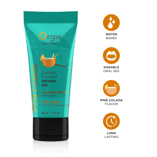 Orgie Lube Tube Cocktail Pina Colada - Lubrykant, Pina colada, 50 ml