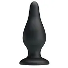 Анальная пробка Pretty Love Sturdy Silicone Anal Plug, 15,4 см (черный)