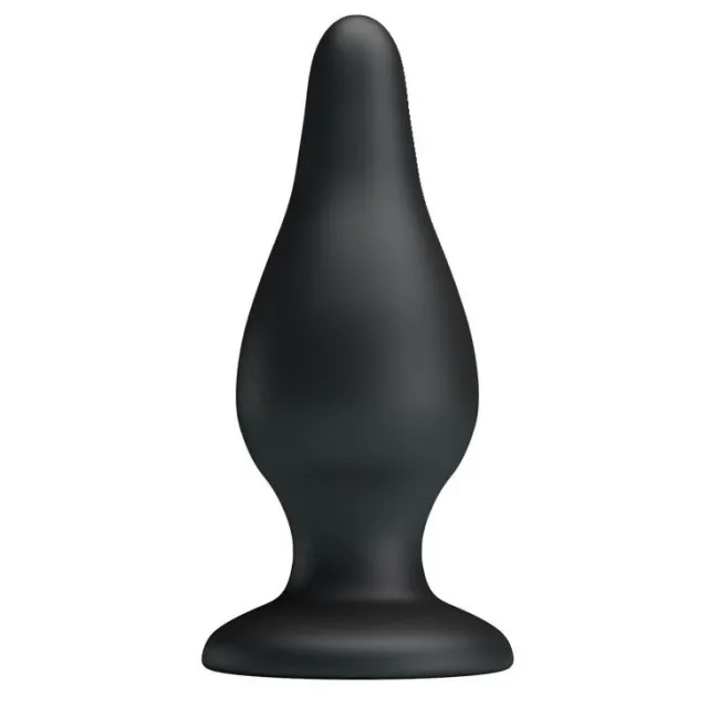 Анальная пробка Pretty Love Sturdy Silicone Anal Plug, 15,4 см (черный)