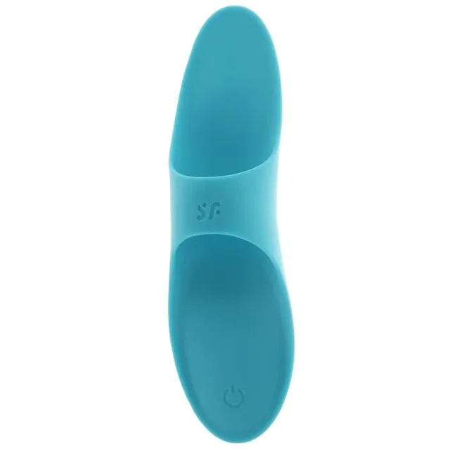 Вібратор на палець Satisfyer Teaser, 12 см (блакитний)