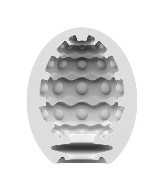 Мастурбатор яйце Satisfyer Egg Single Bubble (білий)