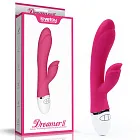 Вібратор-кролик LoveToy Dreamer II, 21.5х3.5 см (рожевий)