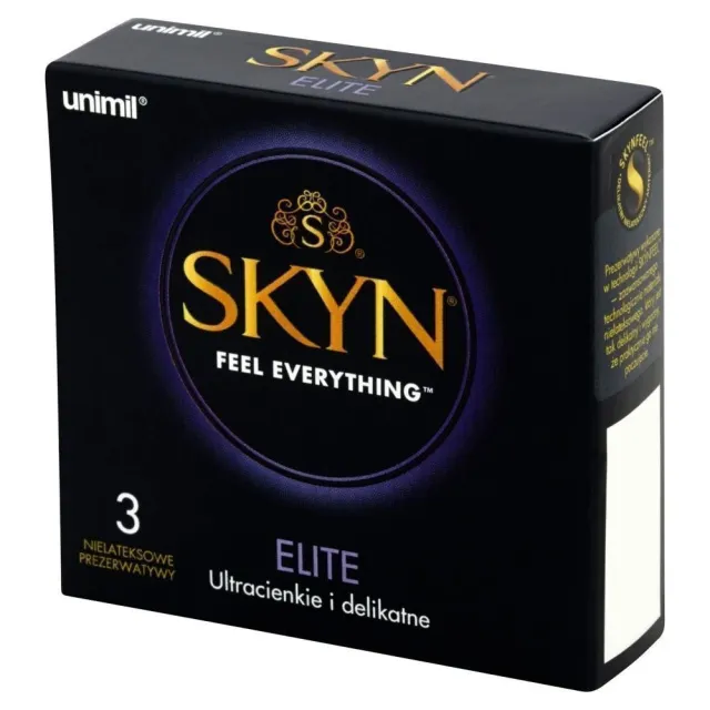 Ультратонкие презервативы Unimil Skyn Elite безлатексные, 3 шт