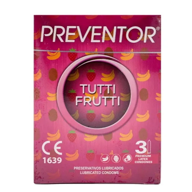 Презервативи Preventor® Tutti Frutti, 3 шт (ваніль)